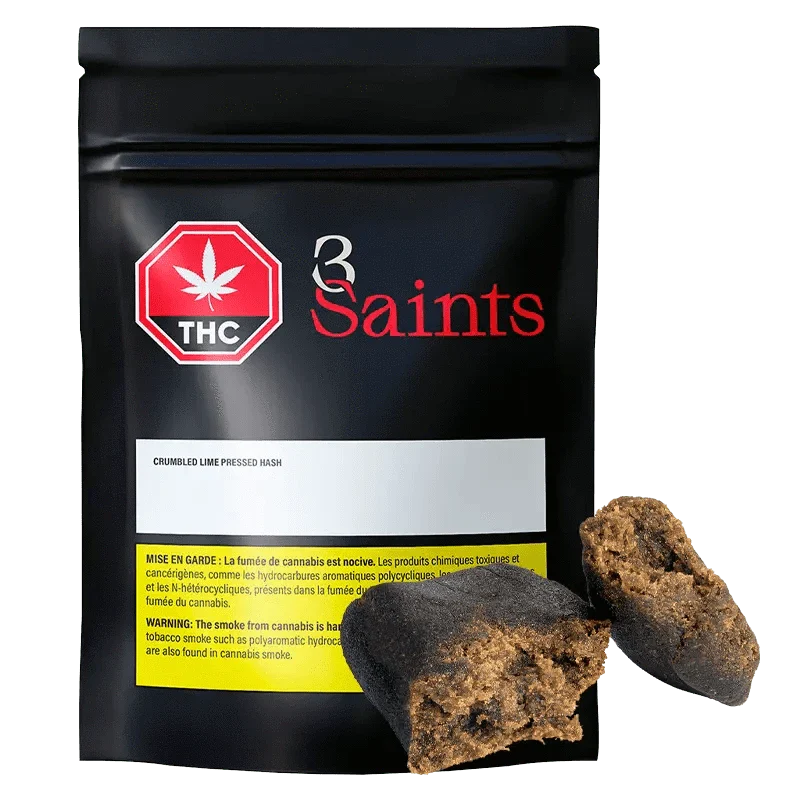 Crumbled Lime Pressed Hash By 3Saints