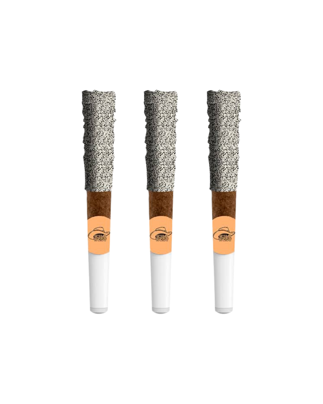 (GLASS-TIP) Peach Pony Diamond Dipped Blunts by Wild West