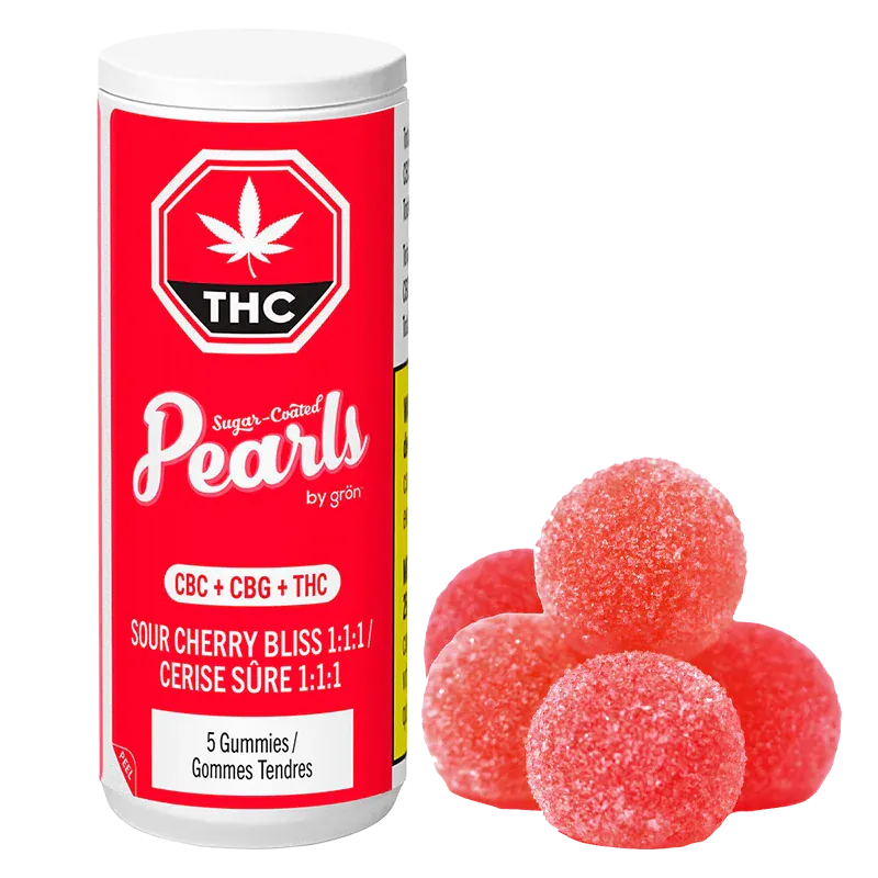 Sour Cherry Bliss Pearls 1:1:1 CBC:CBG:THC by Gron
