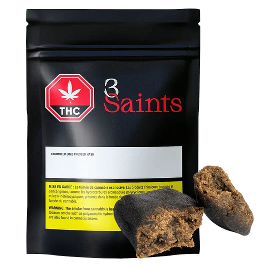 Crumbled Lime Pressed Hash By 3Saints