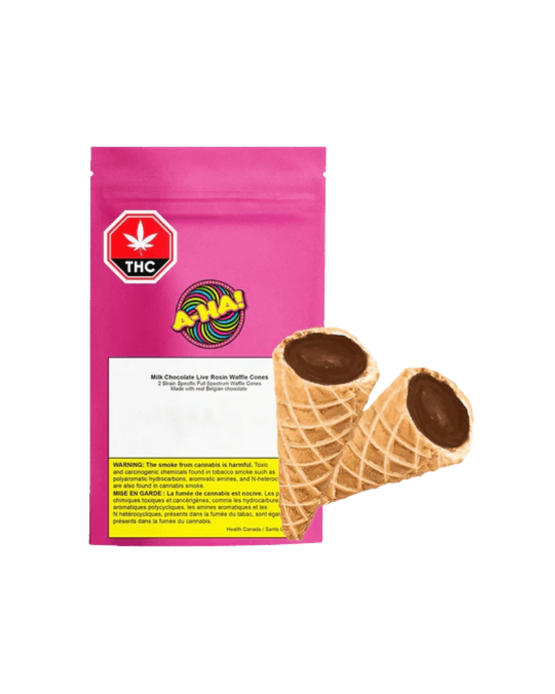 A-Ha! Milk Chocolate Live Rosin Waffle Cones