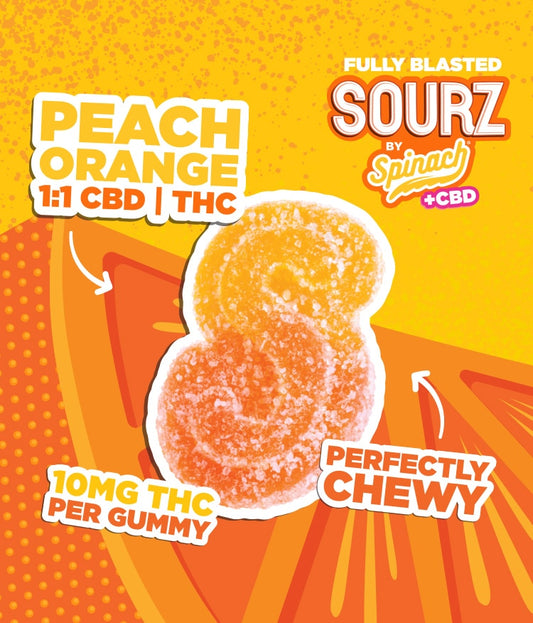 Fully Blasted Peach Orange By Spinach Sourz