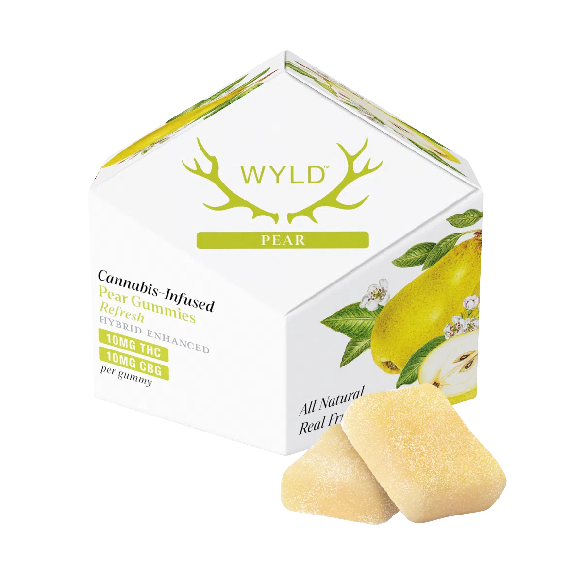 (MULTIPACK) Real Fruit Pear Hybrid 1:1 CBG:THC by Wyld