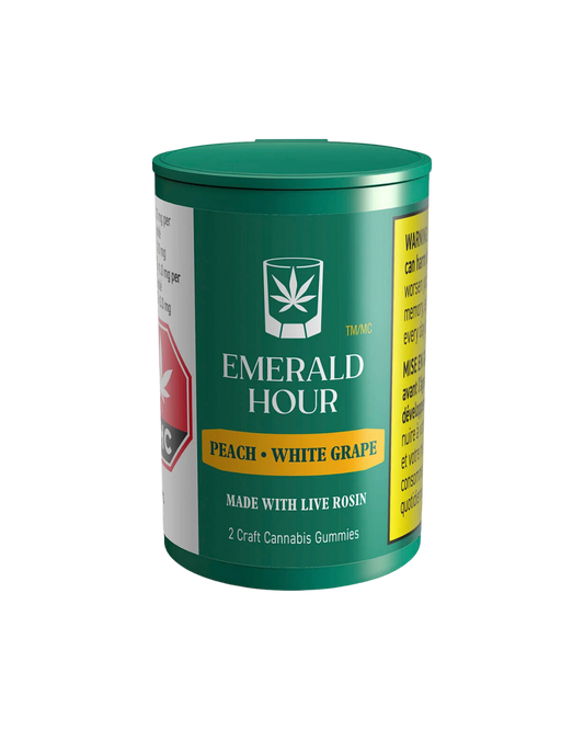Peach White Grape Live Rosin by Emerald Hour