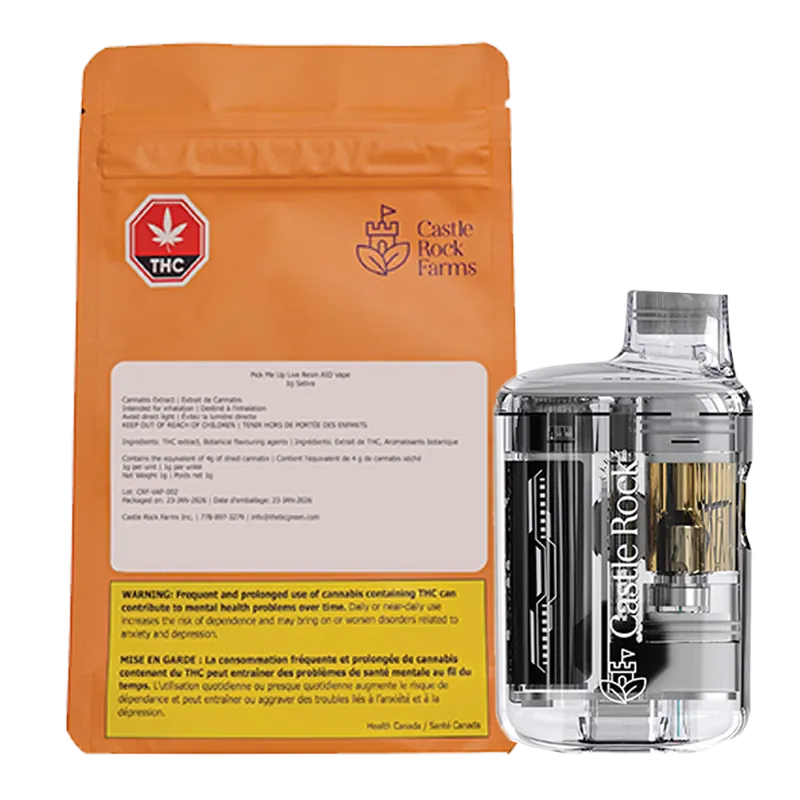 Pick Me Up Live Resin by Castle Rock Farms