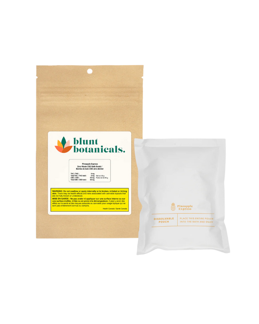 Pineapple Express 90g Zero Waste CBD Bath Bomb By Blunt Botanicals