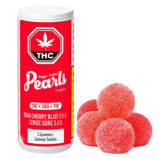 Sour Cherry Bliss Pearls 1:1:1 CBC:CBG:THC by Gron