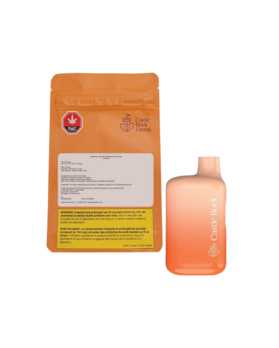 Watermelon Waterfall Liquid Diamonds by Castle Rock Farms