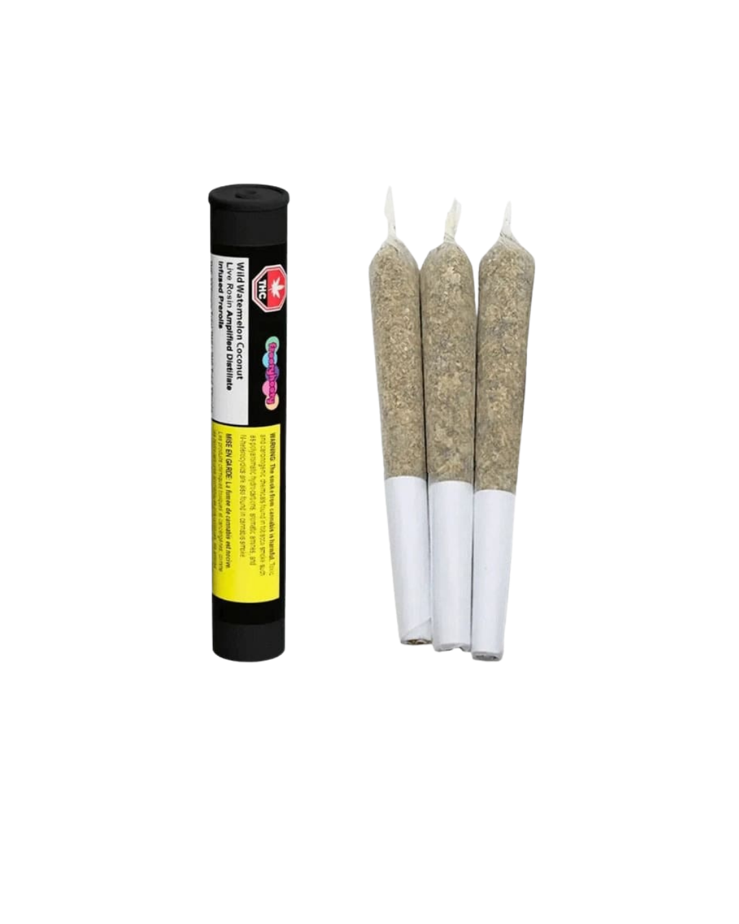 Wild Watermelon Coconut Liquid Diamond & Live Rosin Kief Coated Infused By Frooty Hooty